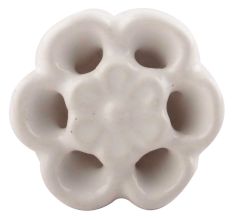 White Ceramic Flower Knobs